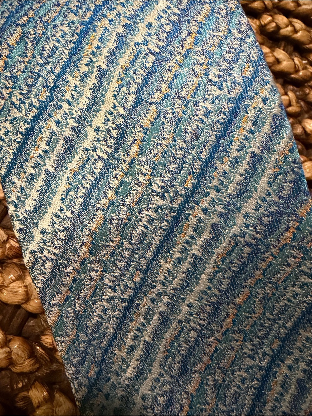 MISSONI Silk tie with waffle pattern - Picture 5 of 5